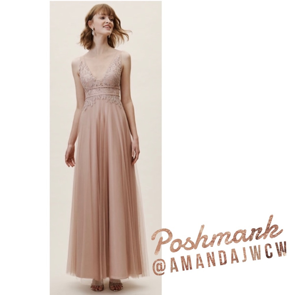 BHLDN Blush Venosa Waters Gown - NWT!